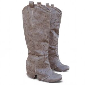 Naughty Monkey‎ So Buck Heeled Boots Size 10 Youth